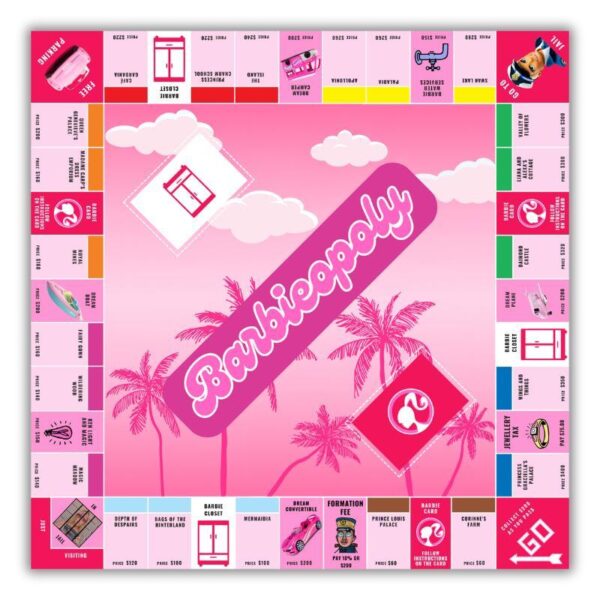 Barbie Monopoly Template Fully Editable On Canva